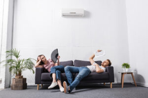 air conditioning repairs because AC unit blows hot air