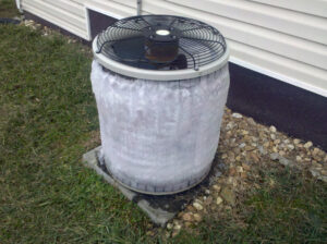 AC repairs due to a frozen AC unit