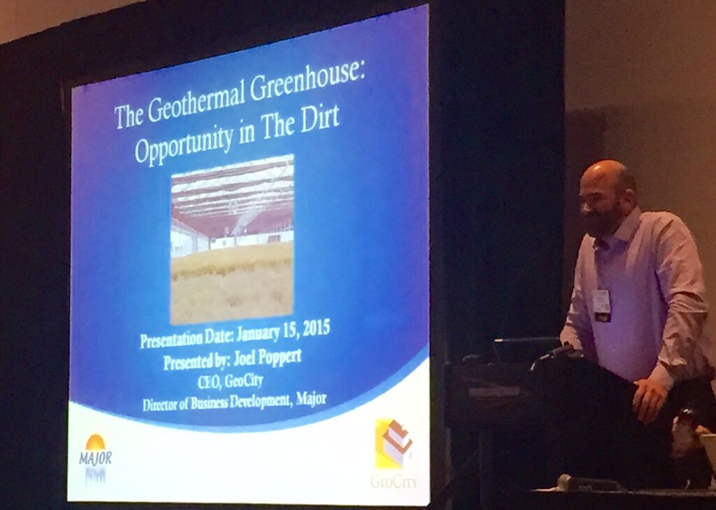 Major presenting on Geothermal at ProGreen Expo